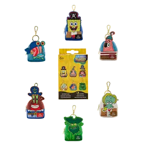 SpongeBob SquarePants Blind Box Mini Backpack Keychain Charm SpongeBob SquarePants Blind Box Mini Backpack Keychain Charm