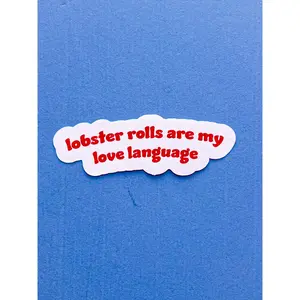 Lobster Love Language Sticker
