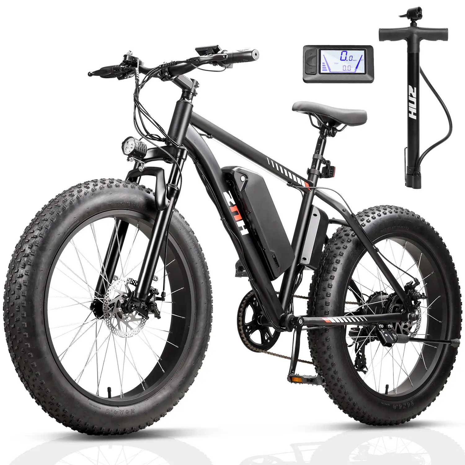 ZNH Ebike, All-Terrain Fat Tire Off-Roading Bicycle with 1200W Peak Motor, 20 MPH Speed and 7-Speed Gears for Trail Riding, Ebikes, Beaches, Brushless Motor, Mountain Biking, 4.0" Tires, Extra-Wide Tires