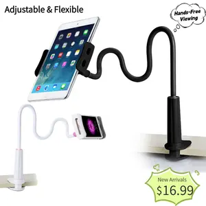 Adjustable Phone & Tablet Stand Holder, Lazy Bed Desk Mount, Universal iPad Stand for Watching, Streaming & Video