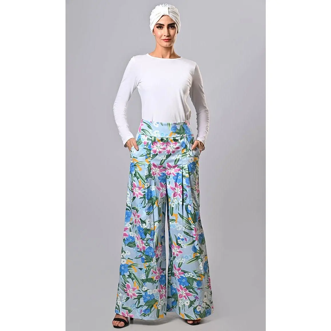 Graceful Modesty Elevating Style with Islamic  printed Pants