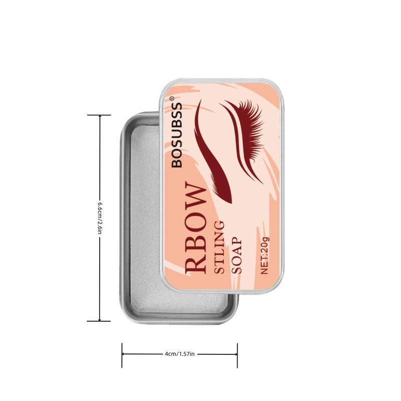 Bosubss Eyebrow Cream Soap, Long-Lasting Natural Dye, Waterproof Eyebrow Gel, Refreshing Lash Primers, Transparent Brow Styling Wax, 1pc