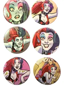 Zombie Becky's Buttons - Harley 6 Button(Pin) Bundle