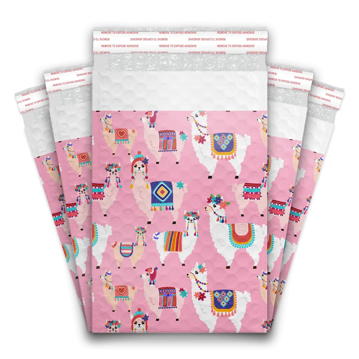 6x9 Llamas Self Seal Poly Bubble Custom Padded Bags Poly Mailers – Shipping Bags for Small Business