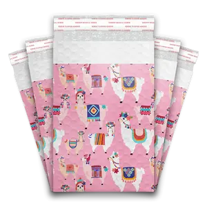 6x9 Llamas Self Seal Poly Bubble Custom Padded Bags Poly Mailers – Shipping Bags for Small Business