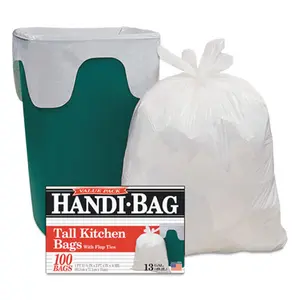 Webster Industries  24 x 27 2-5 Drawstring Kitchen Bags- White