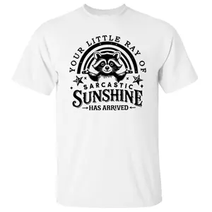 Your Little Ray Of Sarcastic Sunshine Shirt, Funny Raccoon, Sassy Raccoon Tee, Unisex Sweater Pullover Tee