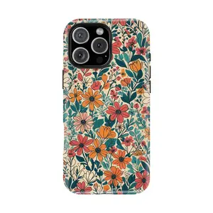 Assorted floral patterns, Premium Film 2-in-1 Phone Case - Durable, Shock Absorbing and Stylish Protection - Compatible with iPhone 16, 15, 14, 13, 12, 11, Plus, Pro, Pro Max, Perfect Birthday Gift for Friends Compatible with Samsung Galaxy S25