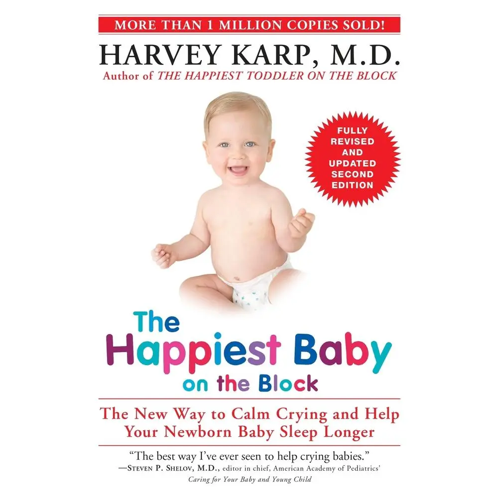 USED Book - The Happiest Baby on the Block: The New Way to Calm Crying and Help Your Newborn Baby Sleep Longer by Karp, Harvey (Paperback) - english