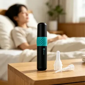 Portable deep-cleaning nasal inhaler for nasal care, refreshing aromatherapy, mint flavor.