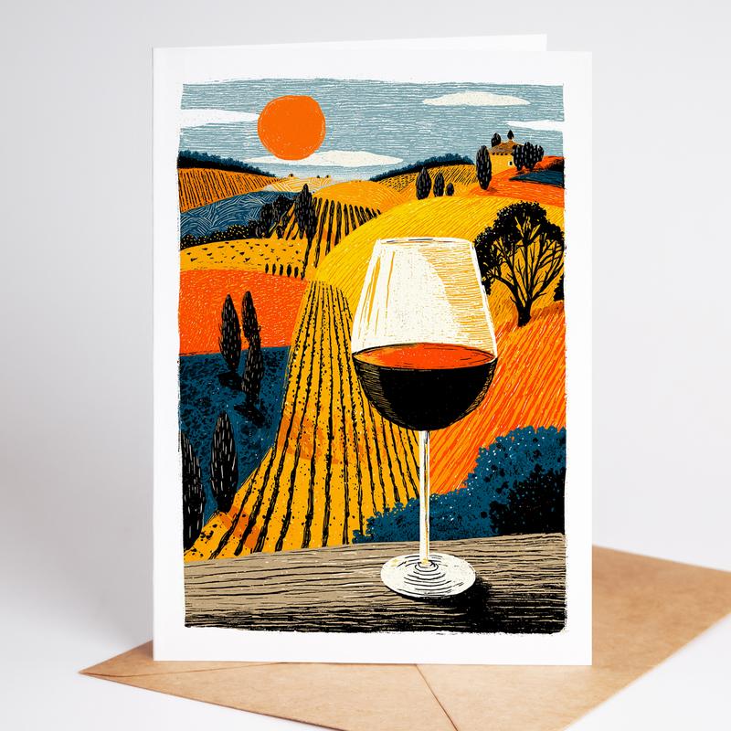 10 Unique Cocktail Greeting Cards | Travel-Inspired Bar Drink Cards | Negroni, Sangria, Margarita, Martini | Blank Inside Set of 10