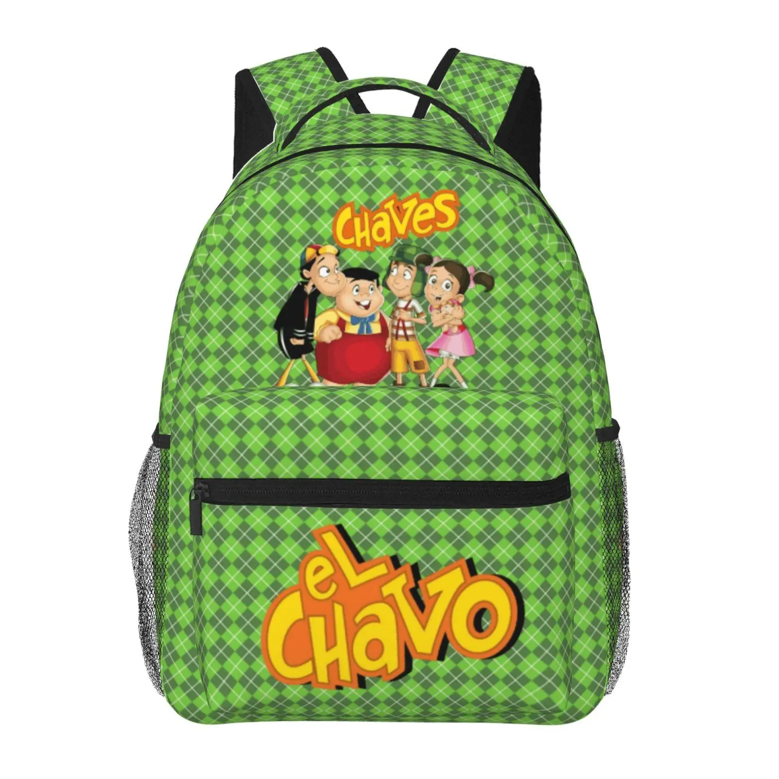 Cartoon El chavo Backpack Chavo Large Capacity Bagpack with Adjustable Straps, El chavo del ocho party supplies Laptop Backpack for Travel,College,Work