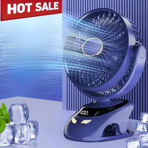 Portable Mini Desktop USB Fan, Rechargeable Clip-On Baby Stroller Fan, Quiet and Flexible Operation Fan Suitable for Office and Outdoor Travel