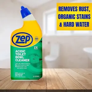 Zep Acidic Toilet Bowl Cleaner, Mint 32 Oz Bottle, Household
