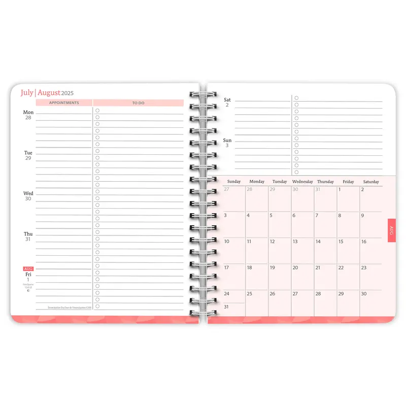 Starburst | 2026 6 x 7.75 Inch 18 Months Weekly Desk Planner | Foil Stamped Cover | July 2025 - December 2026 | Plato | Planning Stationery 3