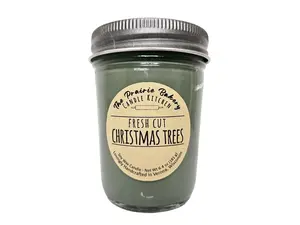 Fresh Cut Christmas Trees | Scented Soy Wax Candle | Christmas Pine Balsam Fir Cedar Scent | Housewarming Birthday Wedding Holiday Gift
