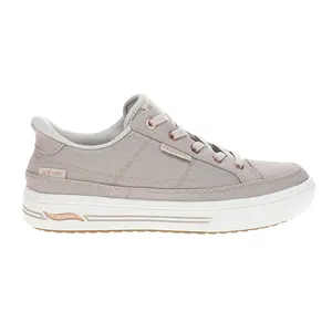 Skechers Womens Slip-Ins Arch Fit Arcade See Ya There Sneakers Shoes Casual - Beige
