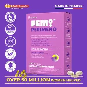 UPSA FEM PERIMENO Non-Hormonal Perimenopause Support – Clinically Proven Pollen & Saffron Extract for Energy, Sleep & Mood Balance, Patented Technology, Vegan, Supplement, Healthcare Edible Optimum