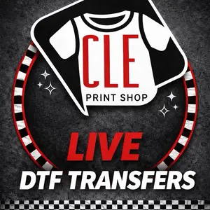 CLE Print Shop $5 LIVE CLAIM DTF Transfers for High-Quality T-Shirt Printing