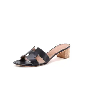 Pre-owned Hermes Women's Oasis Sandals Leather by Rebag