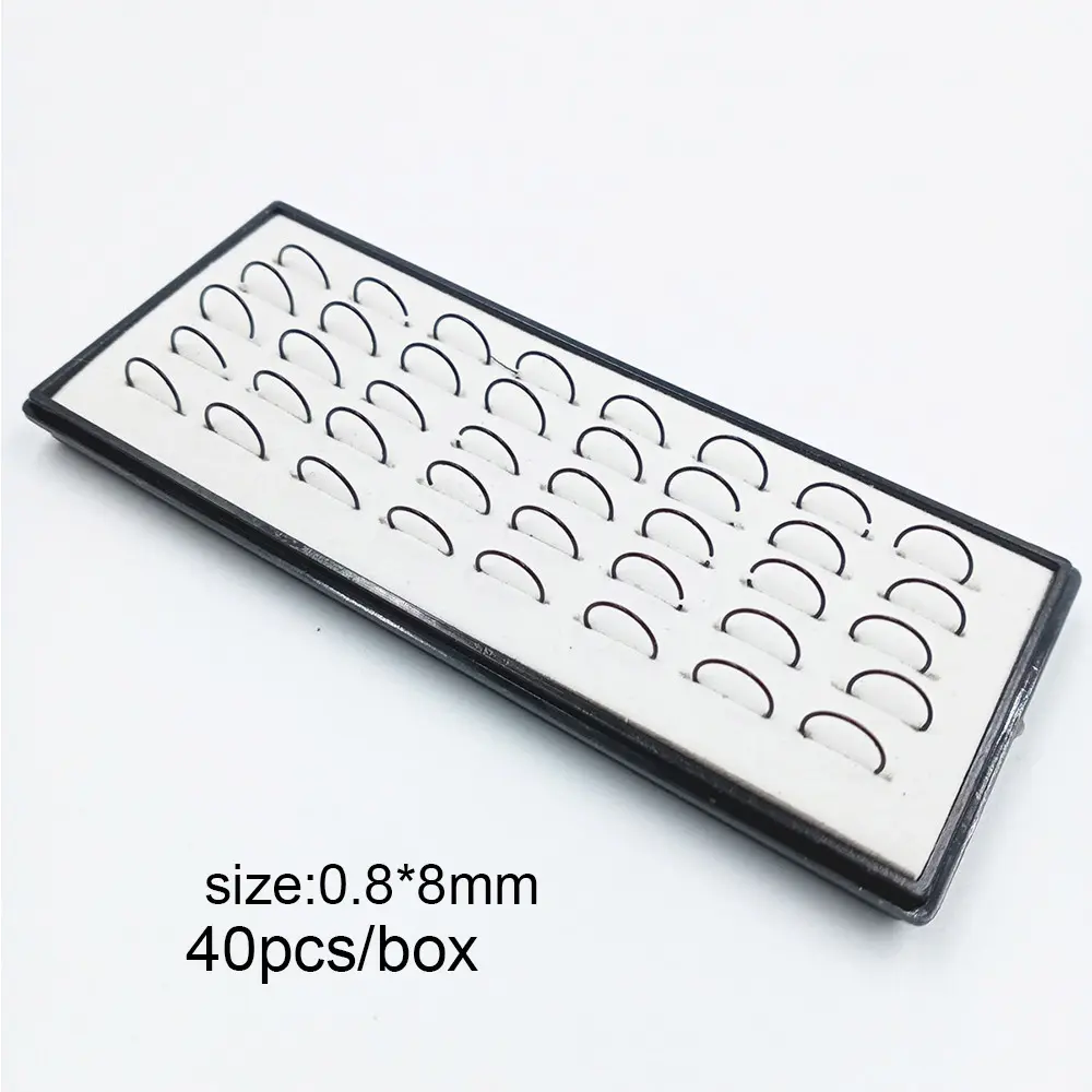 40 black nose rings per box