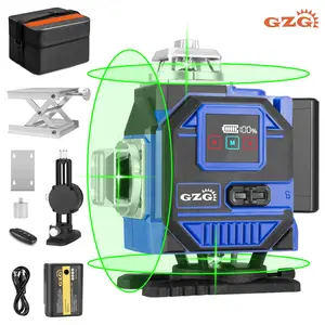 4D 16 Lines Laser Level, Auto-leveling Laser, Automatic Laser Level, Self-Leveling 360 Laser Level with Remote Control, Professional Laser Level Tool