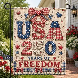 God Shed His Grace On Thee Garden Flag, 4th of July Patriotic Christian House Flag, Faith And Freedom Banner, Independence Day Jesus Flag