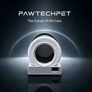Pawtech Smart Low-Noise Auto-Cleaning Cat Litter Box (60L) - 2.4G WiFi APP-Controlled, Smart Sensors, Safety Protection, Easy Maintenance & Setup#CatLitterBox#PetEssentials#TikTokShop#SummerPetHa