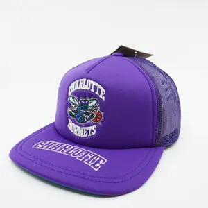 Mens Mitchell & Ness NBA Charlotte Hornets TEAM ORIGINS TRUCKER HWC HORNETS