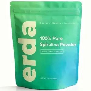 Erda Nutrition Organic Spirulina Powder 90g – Premium Plant-Based Superfood | Vegan, Non-GMO, Nutrient-Dense Green Powder for Energy, Immunity & Detox