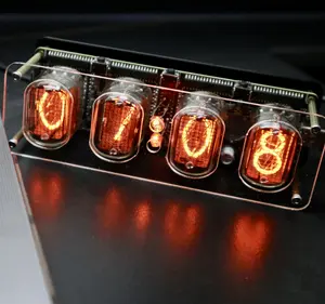 Smart IN12 Nixie Tube Clock Retro Desk Alarm | Multiple Backlight USB-C Powered Perfect Gift