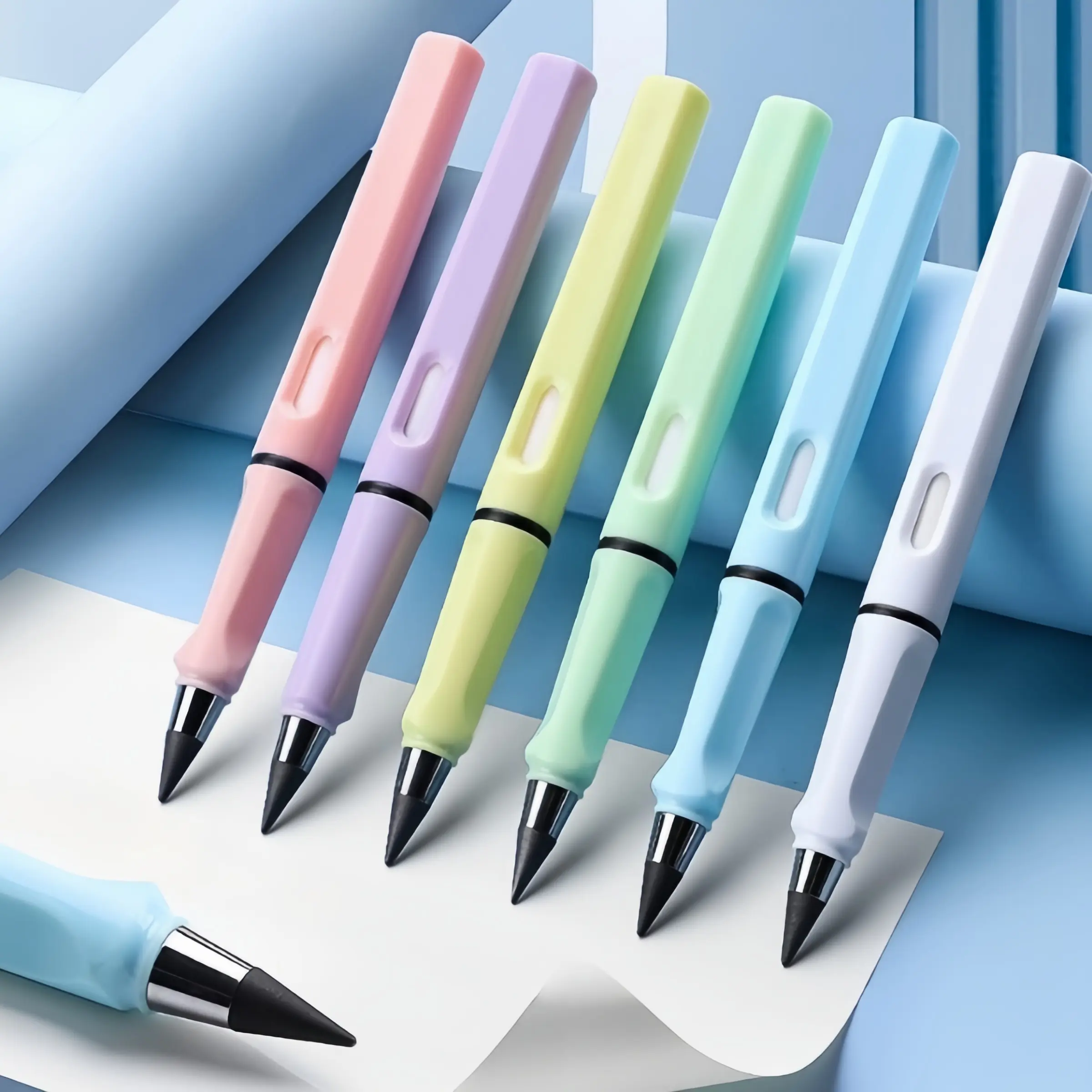 6/12 Inkless Design Pencils, 6/12 Erasable Surface Permanent Pencils, Magic Unsharpened Long-Lasting Pencils, Unlimited Writing Pencils, Writing and Drawing Tools, Drawing Pencils Set, Drawing Supplies, Writing Stationery