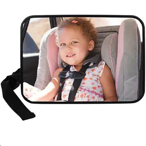 Adjustable Wide Car Rear Seat View Mirror, Car Safety Mirror Monitor, Headrest Car Interior Mirror, Car Rearview Mirror, Universal Car Accessories for Boys & Girls