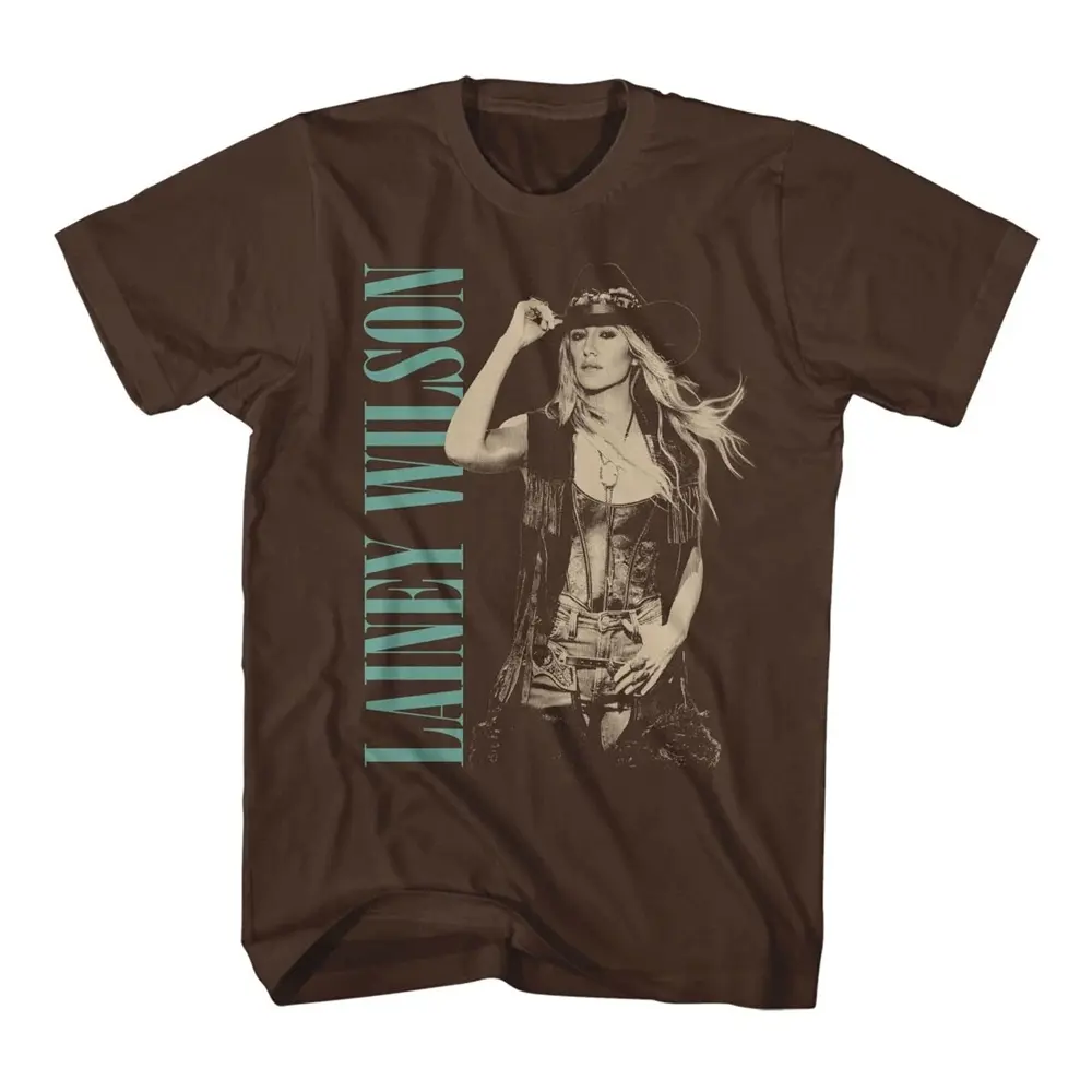 Lainey Wilson Hat Tip Dark Brown T-Shirt – Bell Bottom Country Graphic Tee