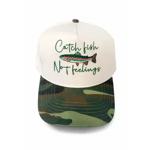 Catch Fish Not Feelings Snapback Hat