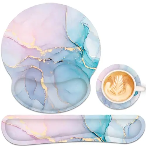 Cyan Pink Marble