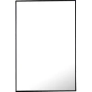 Elegant Decor  42 x 28 in. Eternity Metal Frame Rectangle Mirror - Black