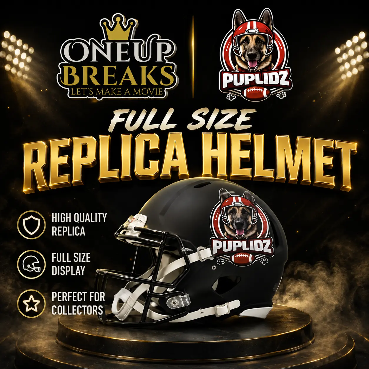 #3159 - PupLidz Full Size Replica Helmet