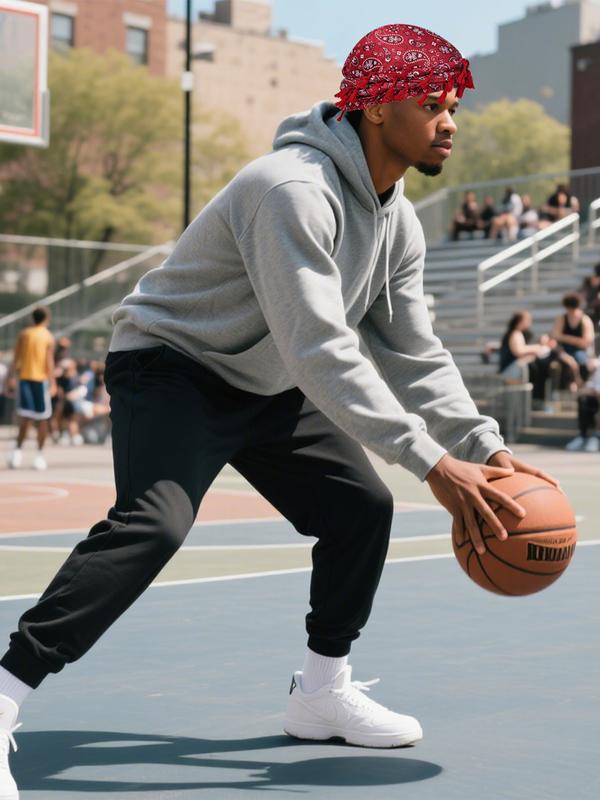 Men's Turban, Unisex Paisley Print Double-layer Turban with Unique Braided Design, Versatile Headwrap for Casual & Outdoor Activities, Black / White, Tassel Design Turban