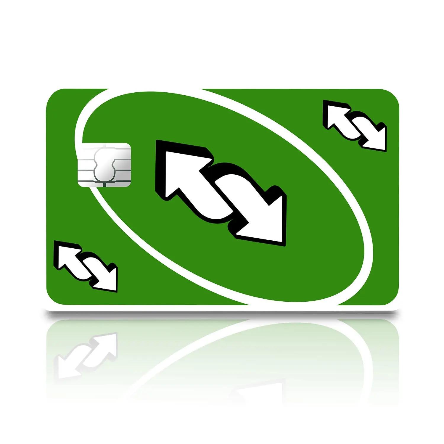 Uno Reverse Green Credit Card & Debit Card Skin