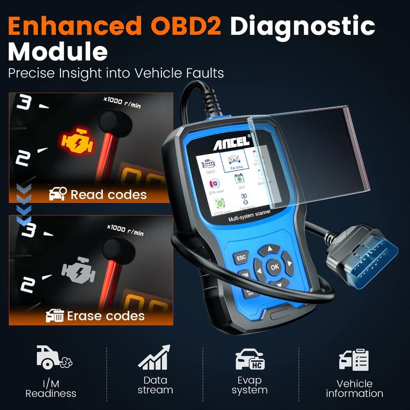 ANCEL BM700 OBD2 Scanner for BMW Mini Rolls-Royce, All System Diagnostic Scan Tool with EPB/Oil Reset, SAS Calibration, Battery Registration, Check Engine BMW Mini Code Reader, Lifetime Free Update