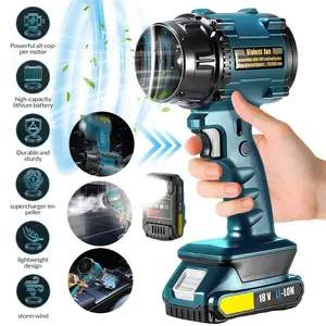 Cordless Leaf Blower Compatible with Milwaukee 18V Batteries (No Battery), Variable Speed Handheld Turbo Blower for Lawn, Patio, Dust & Snow