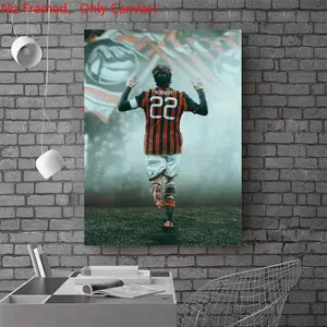 1 piece/set frameless canvas painting print poster, Athlete wall decor, Classic Football player art, Kaka Soccer Celebration, a perfect gift for football loves, ideal gift for bedroom, living room, mural, wall decoration, room decor