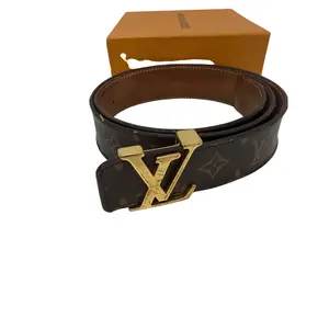 Pre-owned Louis Vuitton LV Initiales 40mm Reversible Belt Size 95