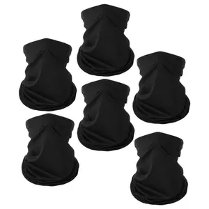 6 Pack Neck Gaiter Balaclava Face Mask Bandana Gator Breathable Sun Protection Headwear for Outdoor Activities  basketball
