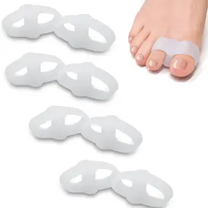 8 Pack Gel Toe Spacers - Helps with Bunions, Corns, Blisters, Rubbing & Overlapping Toes Footwear Shoe