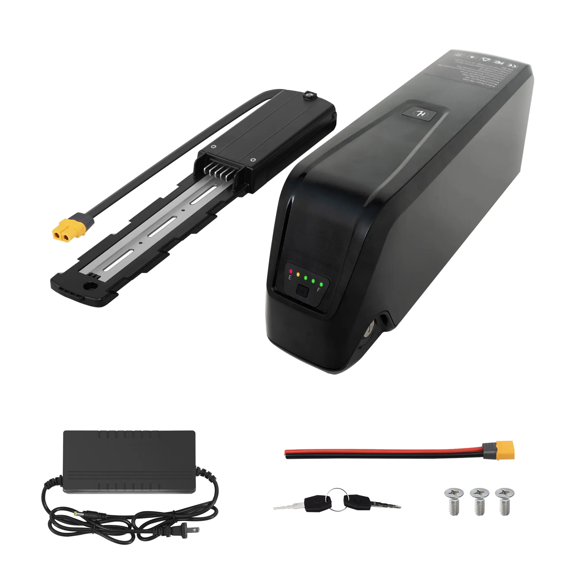 UAZ 48V 20Ah Lithium Ebike Battery for 200W-1500W Electric Bike Motor Kits & Commuting Scooters, Equipped with 3A Charger, BMS Protection Board, Safe Lock, LED Indicator, USB Port, Commuting Scooter