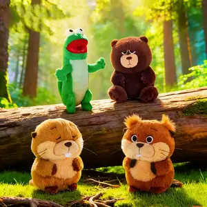 Disney Pixar Beaver Transformation Plan Plush Keychain,Cute Characters,Soft Collectible Stuffed Animal Bag Charm for Backpack Purse Keyring,Official Fan Gift for Kids & Adults Holiday Gift Birthday Gift (4.3"-5.7")