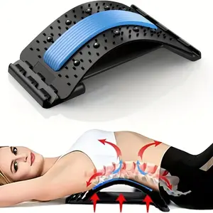 Adjustable Back Stretcher, Lumbar Back Massager, Lower & Upper Lumbar Support Fitness Machines for Home Office