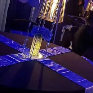 VEVOR 10PCS 23.6inch High Wedding Flower Stand, TikTokShopBlackFriday, With Acrylic Laminate,Acrylic Vase Column Geometric Centerpiece Stands, Floral Display Rack for T-Stage Events Reception, Party Decoration